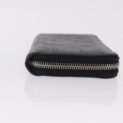 Louis Vuitton Zippy Mahina Leather, Black, Leather, Wallet