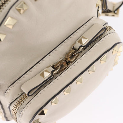 Valentino Garavani Rockstud Leather, Beige, Leather, Tote Bag
