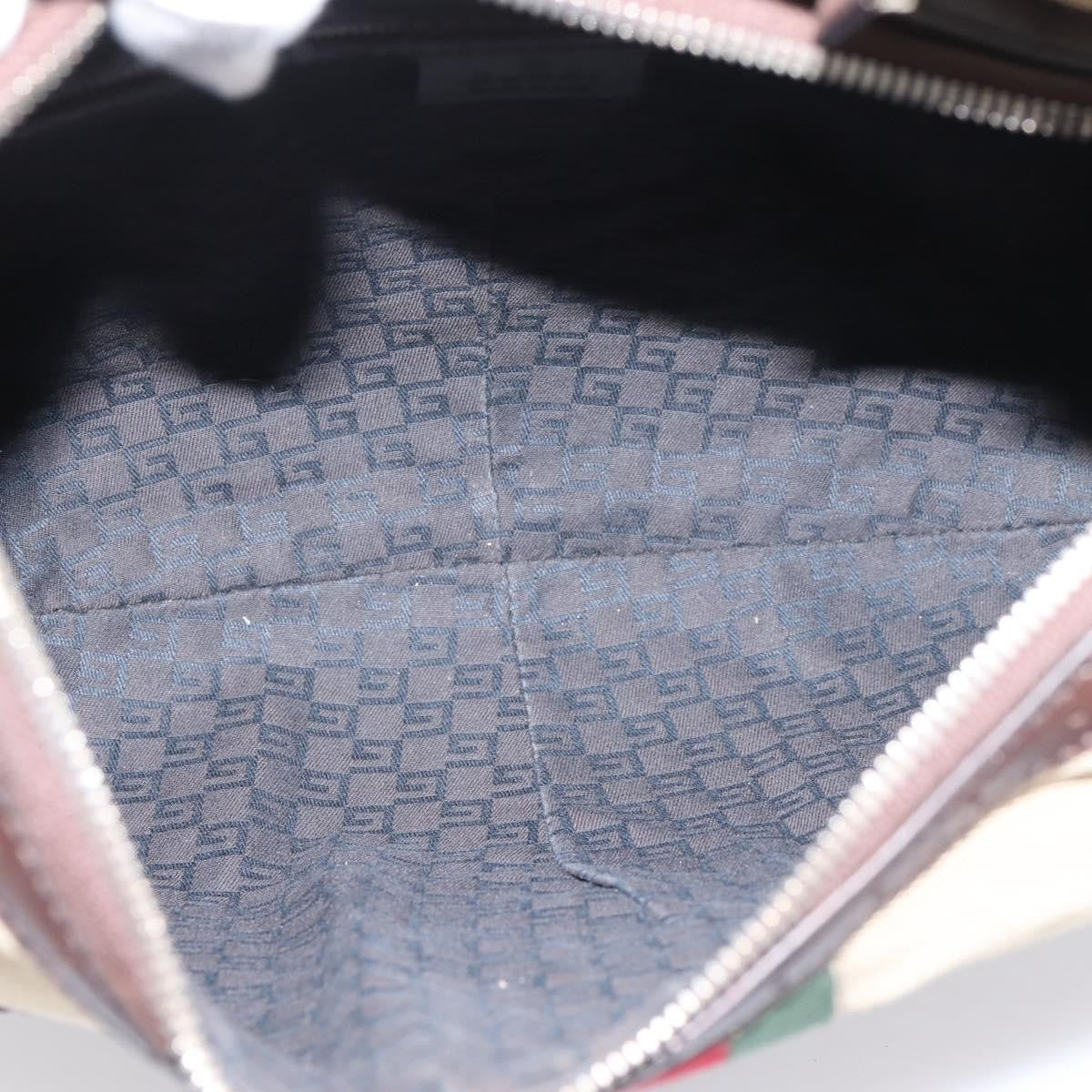 Gucci Reins Web Hobo Canvas, Beige, Canvas, Shoulder Bag