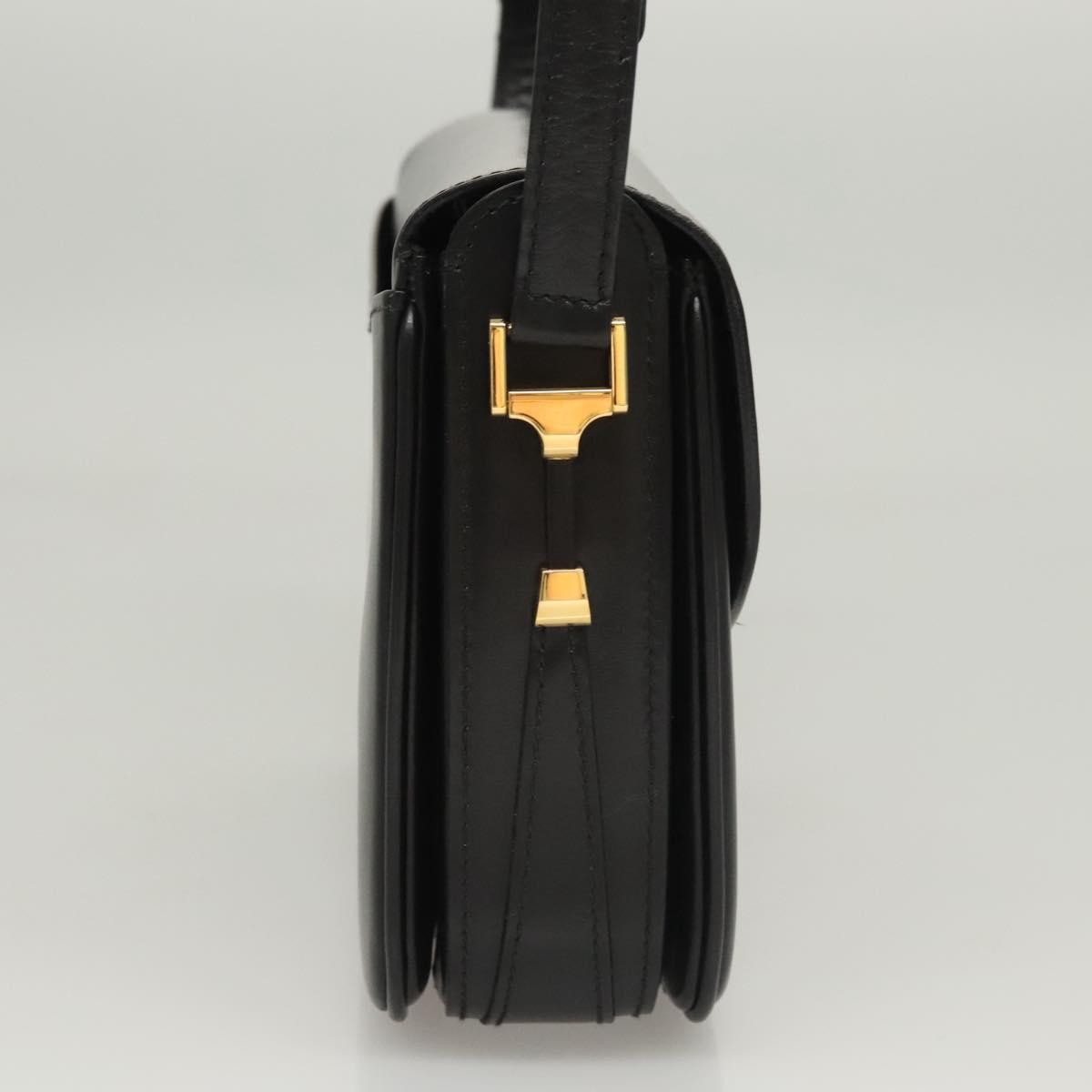 Bally Vintage Leather, Black, Leather, Shoulder Bag