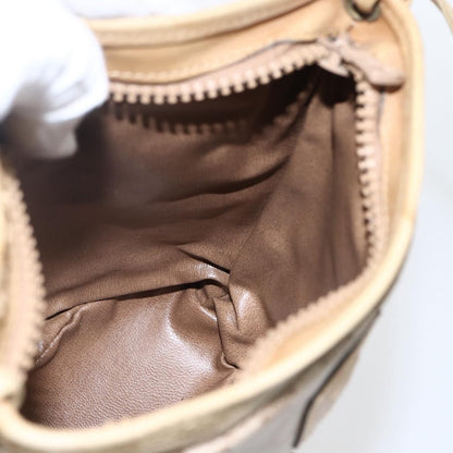 Celine Vintage Macadam Canvas, Beige, Canvas, Shoulder Bag