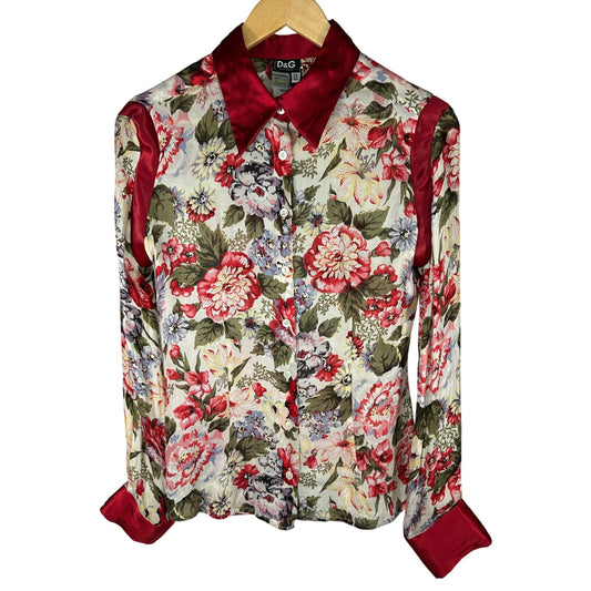 DOLCE & GABBANA Floral Silk Shirt