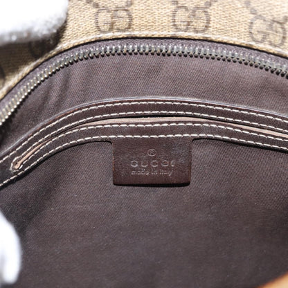 Gucci Flat Messenger GG Coated Canvas, Beige, PVC, Crossbody Bag