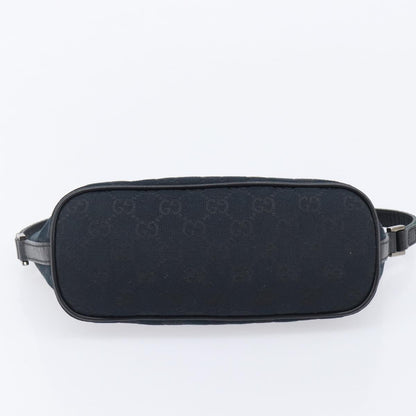 Gucci Zipped Pochette GG Canvas, Black, Canvas, Shoulder Bag