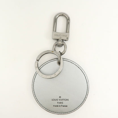 Louis Vuitton Round Bag Charm and Key Holder Reverse Monogram Eclipse None, Silver, Canvas, Charm