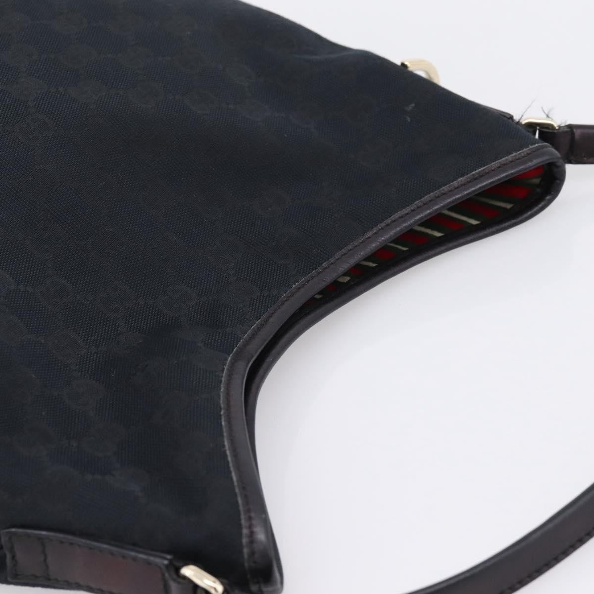 Gucci New Britt Hobo GG Canvas, Black, Canvas, Shoulder Bag