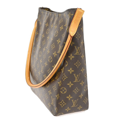 Louis Vuitton Looping Monogram Canvas, Brown, Canvas, Handbag