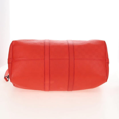 Louis Vuitton Keepall Bandouliere Damier Infini Leather, Red, Leather, Travel Bag