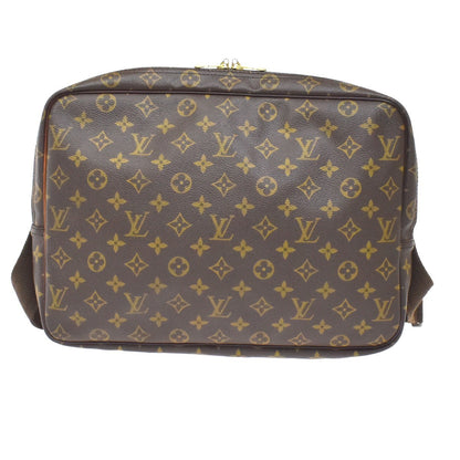 Louis Vuitton Reporter Monogram Canvas, Brown, Canvas, Shoulder Bag