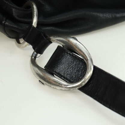 Saint Laurent Vintage Shoulder bag Leather, Black, Leather, Shoulder Bag