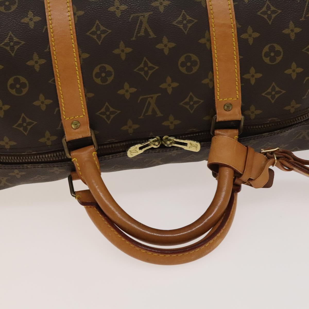 Louis Vuitton Keepall Bag Monogram Canvas, BROWN, CANVAS, Travel bag