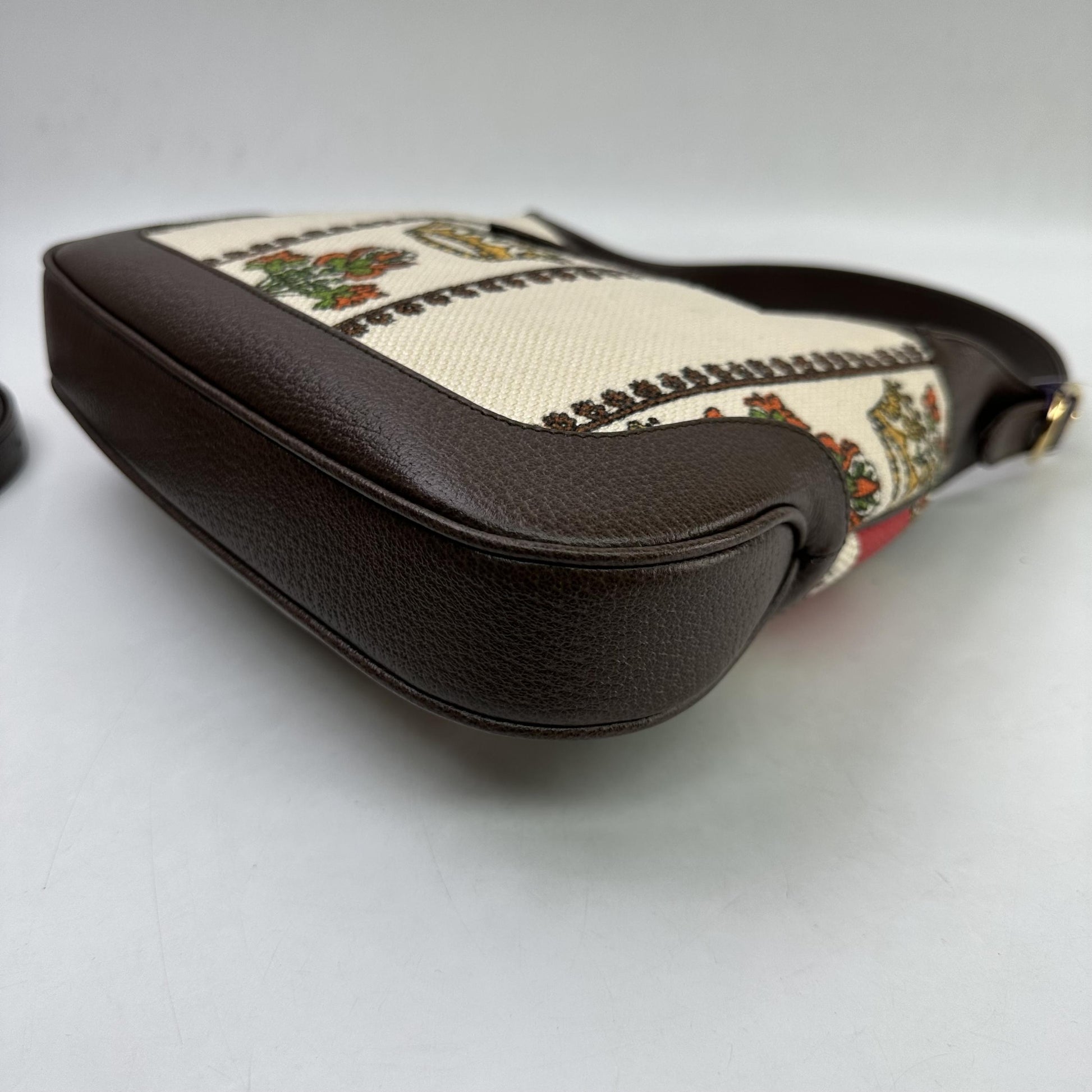Gucci Vintage Jackie O Web Hobo GG Canvas and leather, Multicolour, Canvas, Shoulder Bag