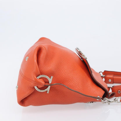 Salvatore Ferragamo Soft Sofia Leather, Orange, Leather, Tote Bag