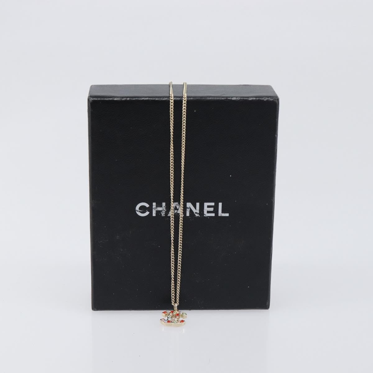 Chanel Rainbow CC Pendant Metal and Crystals, Multicolour, Metal, Necklace