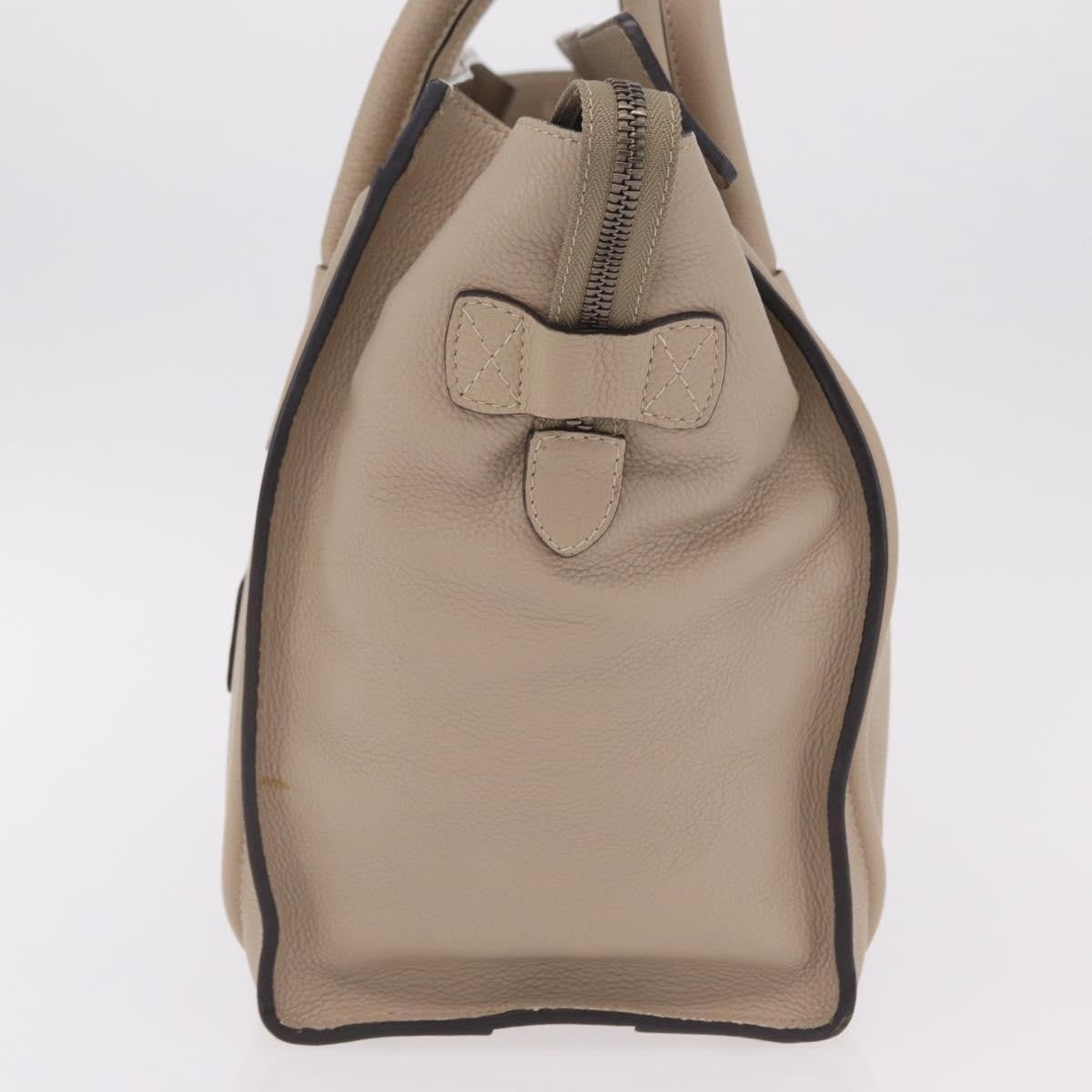 Celine Luggage Smooth Leather, Beige, Leather, Handbag