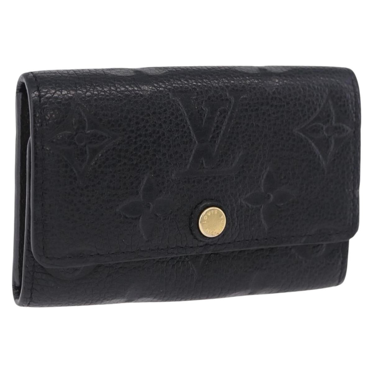 Louis Vuitton Multiclés 6 monogramme empreinte, Black, Leather, Wallet