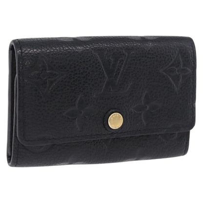 Louis Vuitton Multiclés 6 monogramme empreinte, Black, Leather, Wallet