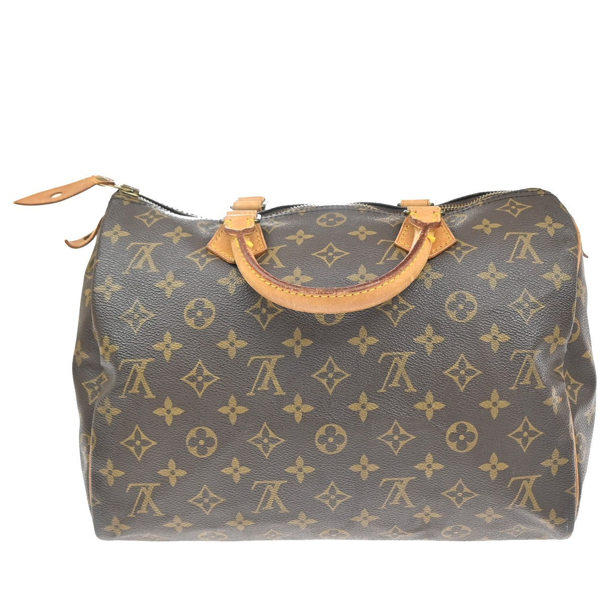 Louis Vuitton Speedy Monogram Canvas, Brown, Leather, Handbag