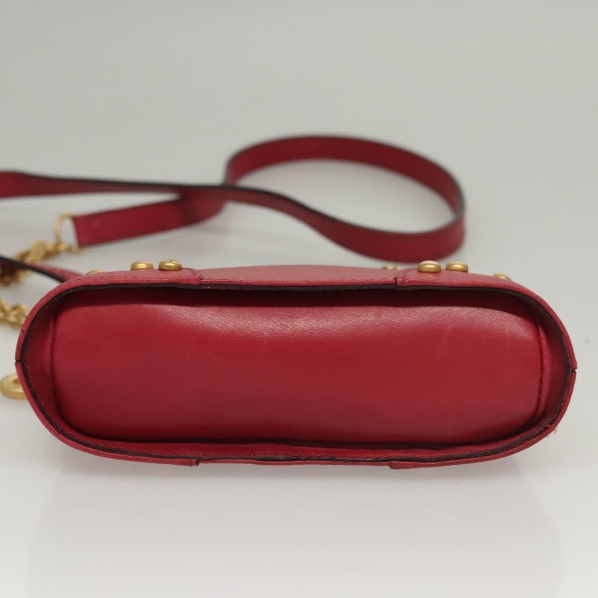 Celine Vintage Leather, Red, Leather, Shoulder Bag