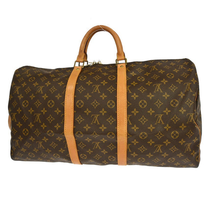 Louis Vuitton Keepall Bandouliere Monogram Canvas, Brown, Canvas, Travel Bag