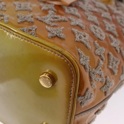Louis Vuitton Fascination Lockit Patent Lambskin, Brown, Pearl, Handbag