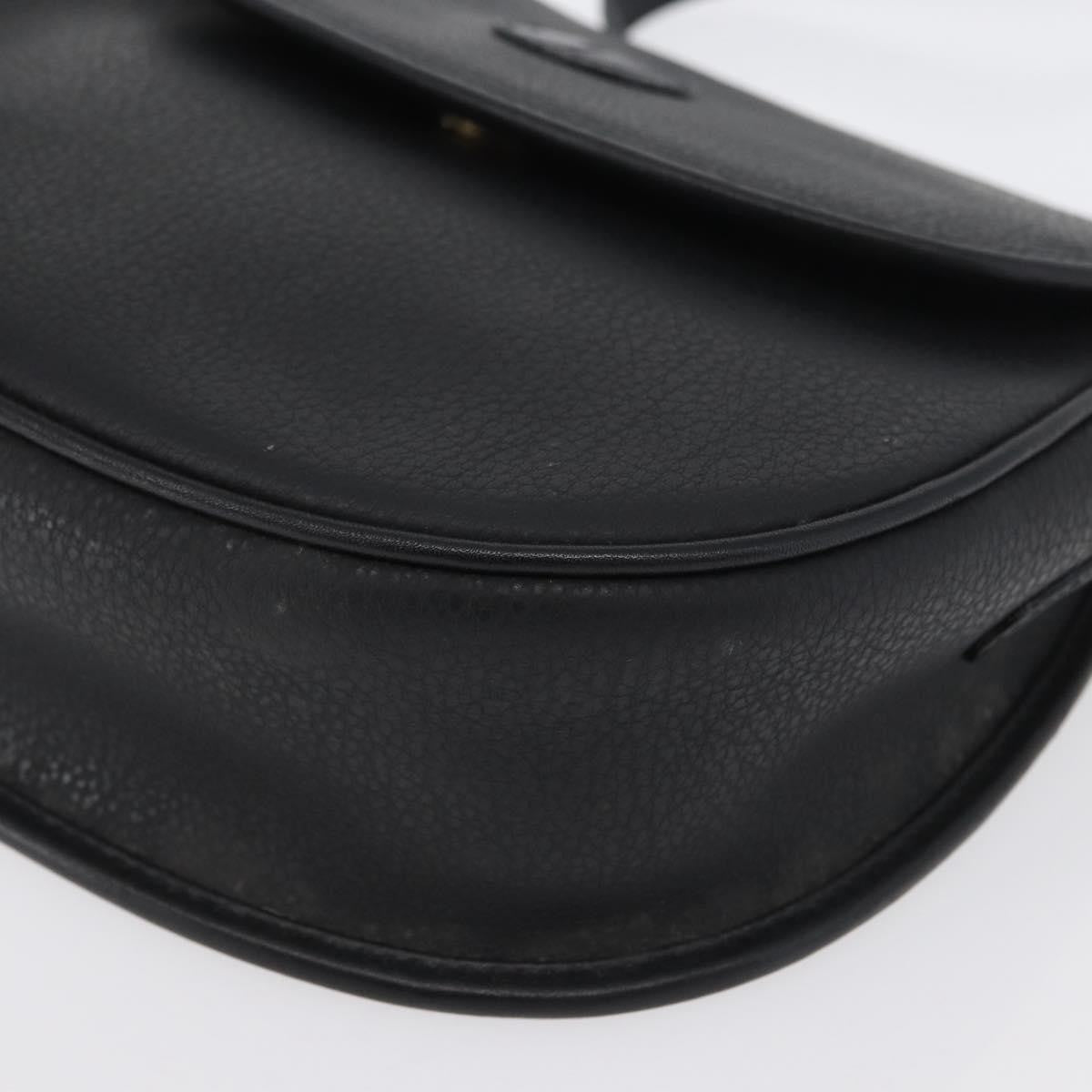 Gucci Vintage Leather, Black, Leather, Shoulder Bag