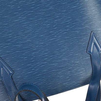 Louis Vuitton Lussac Epi Leather, Blue, Leather, Shoulder Bag