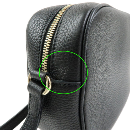 Gucci Soho Disco Leather, Black, Leather, Crossbody Bag