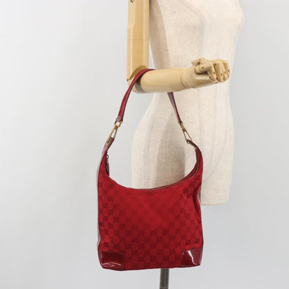 Gucci GG Shoulder GG Matelasse Leather, Red, Canvas, Shoulder Bag