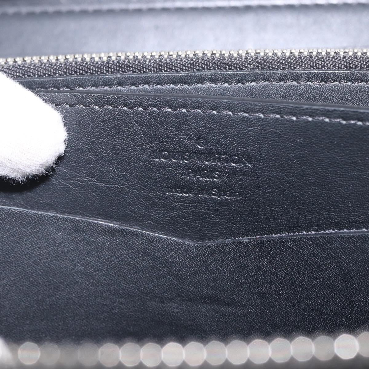 Louis Vuitton Zippy XL Damier Leather, Black, Canvas, Wallet