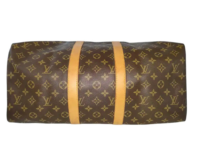 Louis Vuitton Keepall Monogram Canvas, Brown, Canvas, Travel Bag