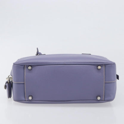 Prada Bauletto Saffiano, Purple, Leather, Handbag