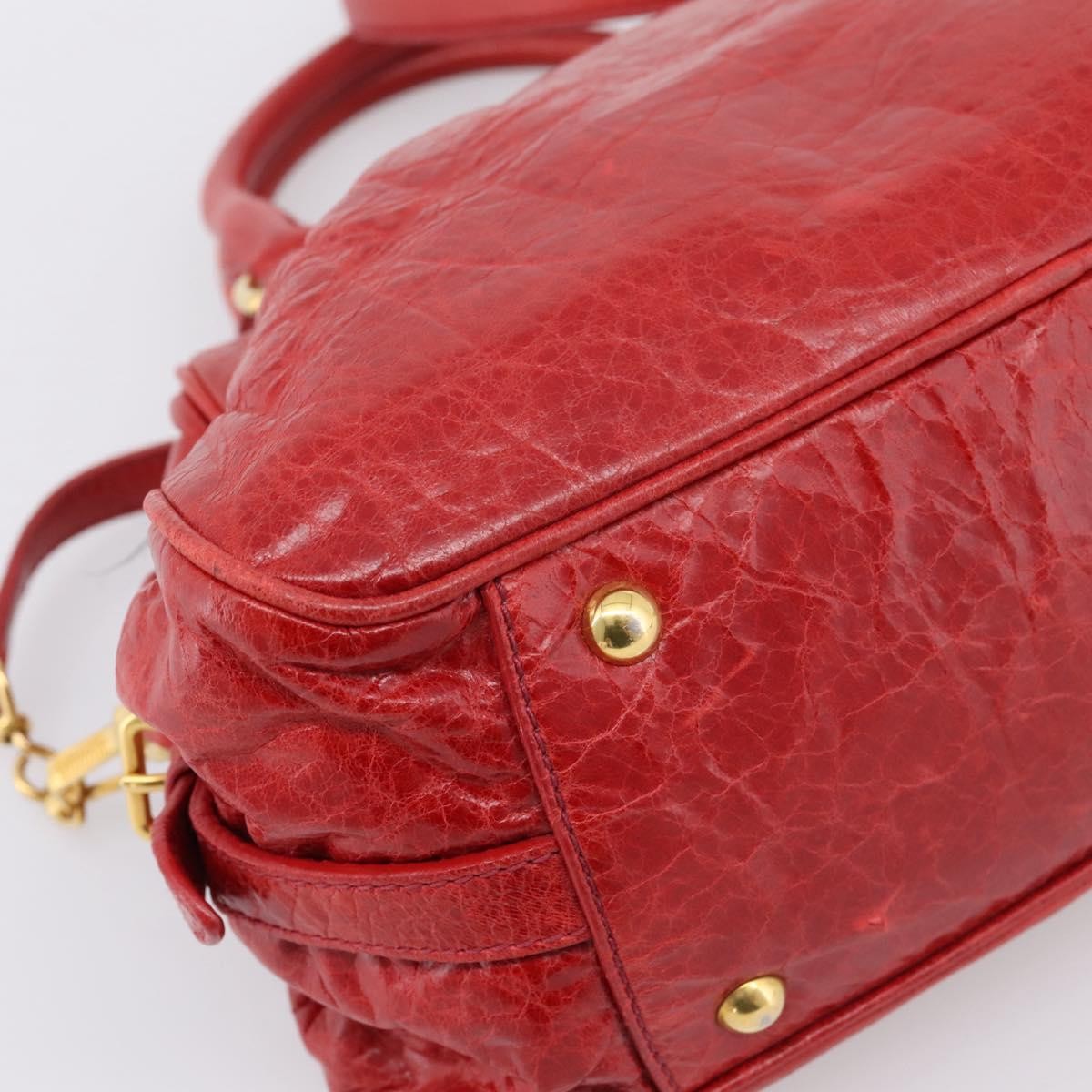 Miu Miu Coffer Convertible Satchel Matelasse Leather, Red, Leather, Handbag