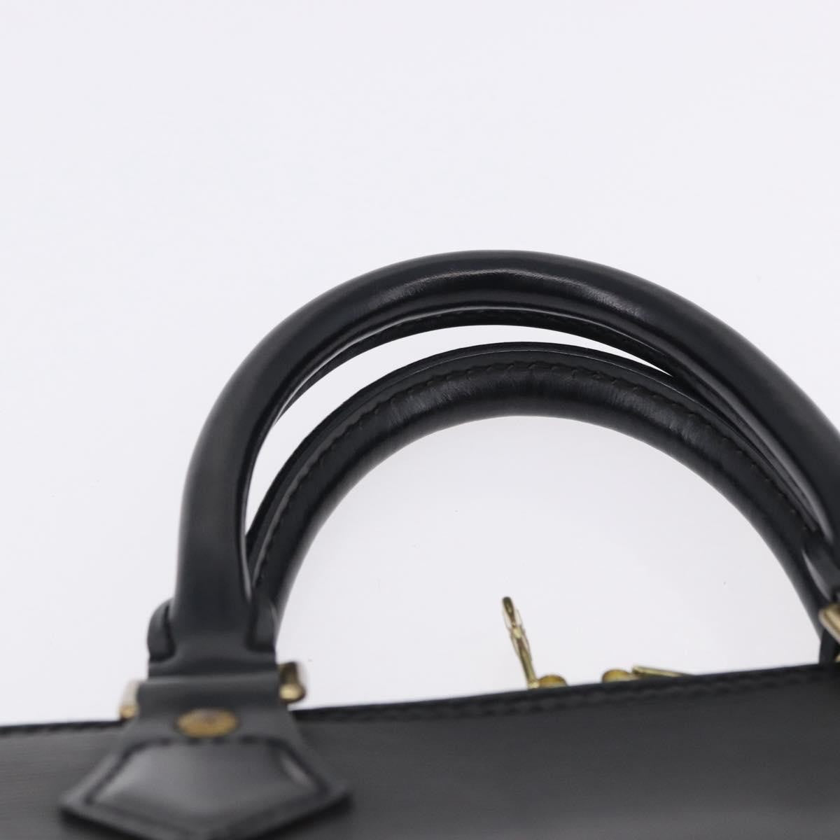 Louis Vuitton Alma Epi Leather, Black, Leather, Handbag