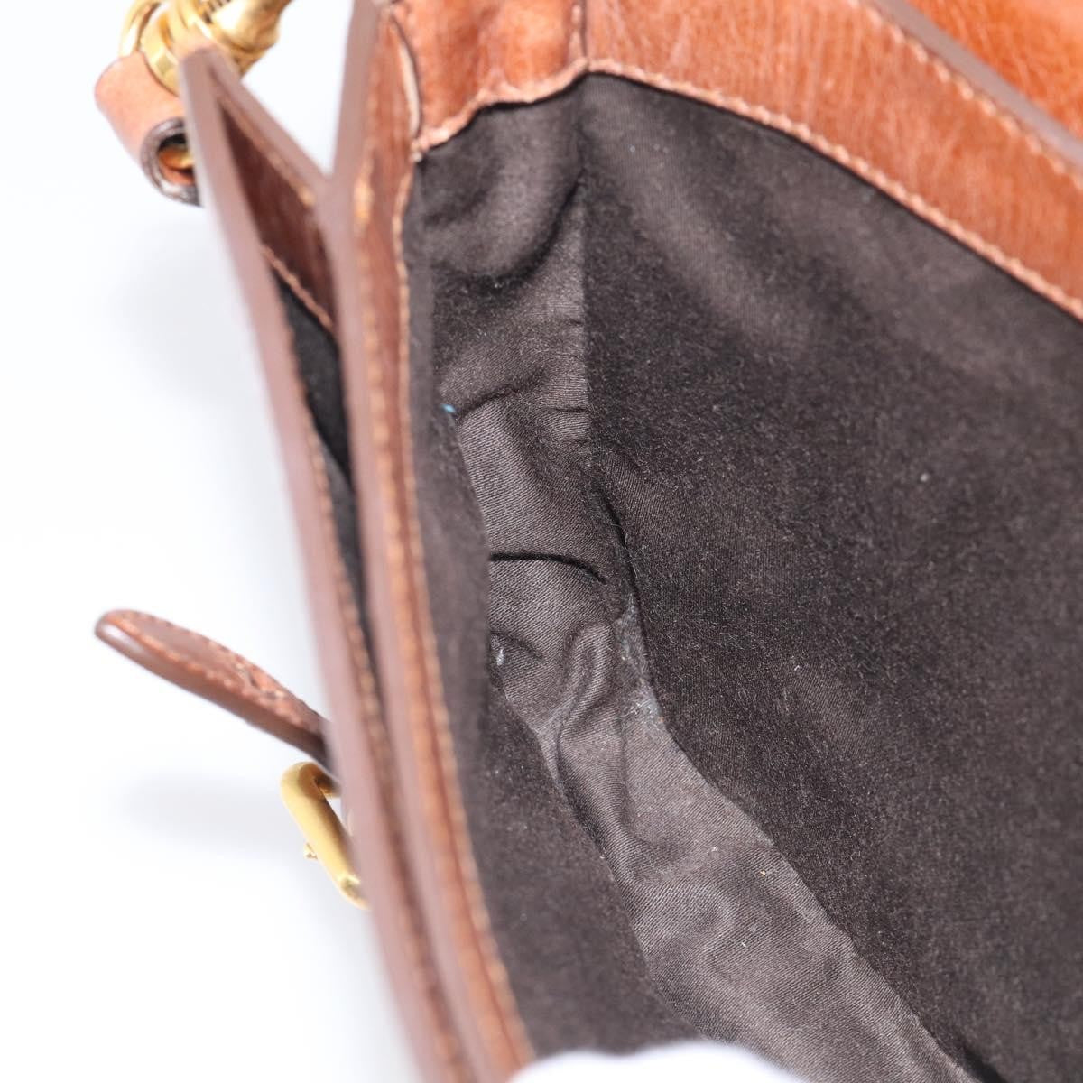 Miu Miu Shoulder Leather, Brown, Leather, Shoulder Bag
