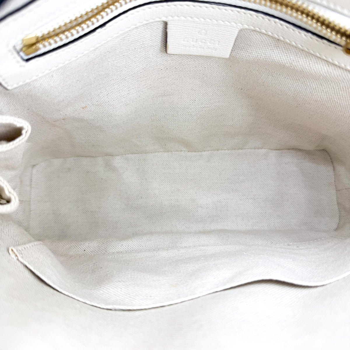 Gucci Horsebit 1955 Top Handle GG Canvas with Leather, White, Canvas, Handbag