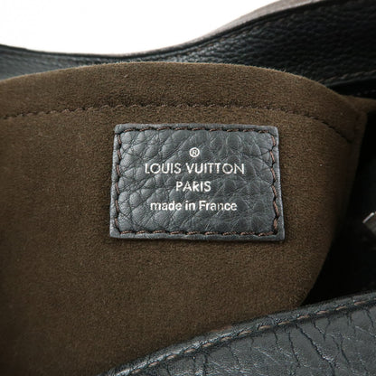 Louis Vuitton Solar Mahina Leather, Black, Leather, Handbag
