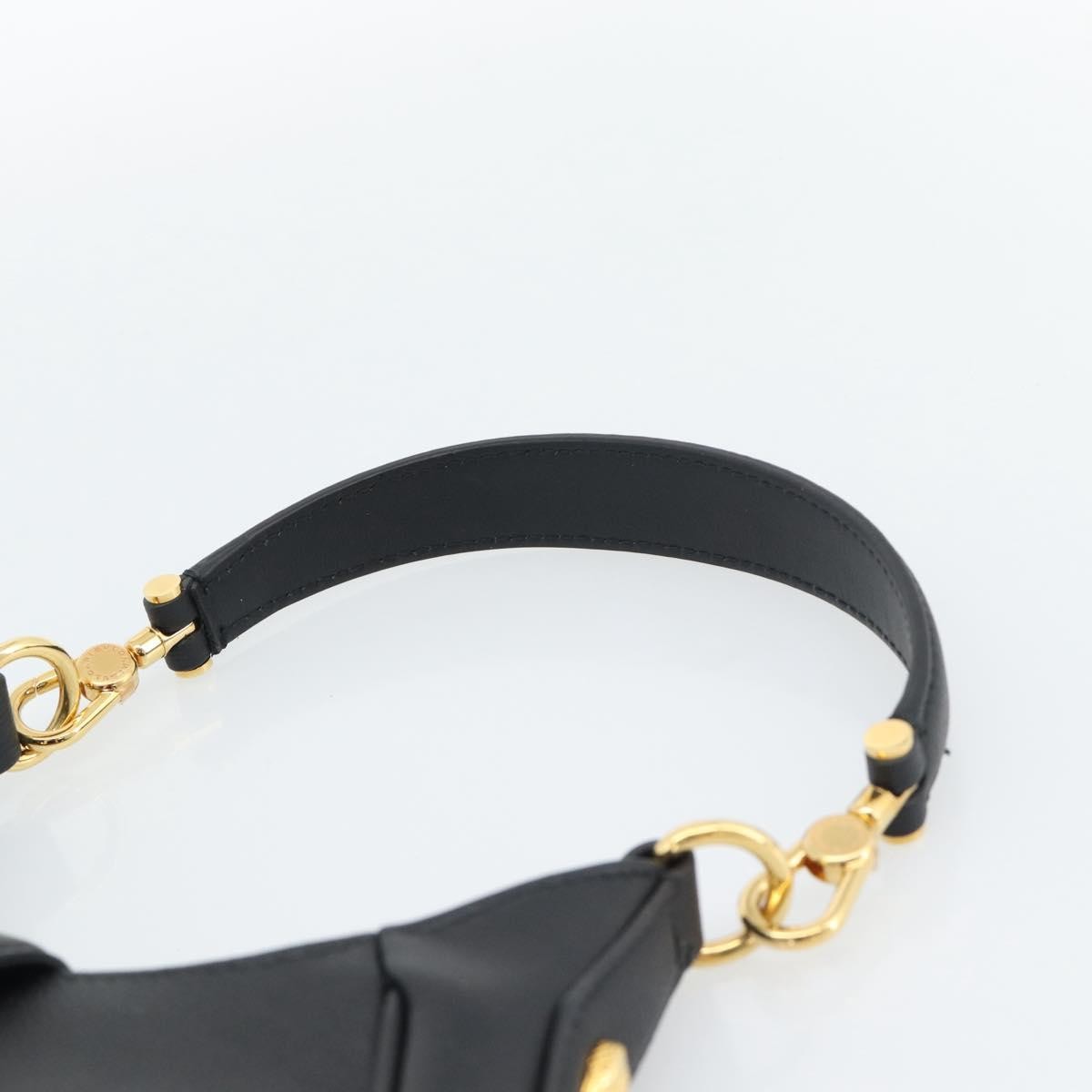 Bvlgari Serpenti Ellipse Leather, Black, Leather, Shoulder Bag