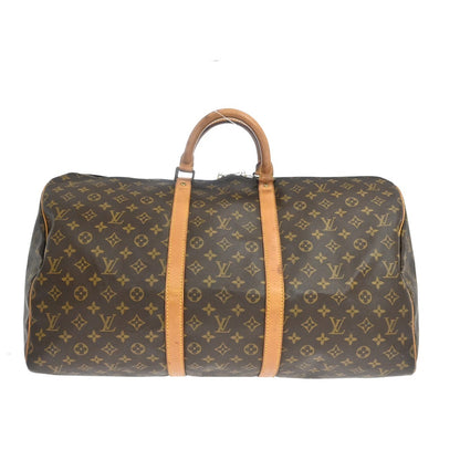 Louis Vuitton Keepall Monogram Canvas, Brown, Canvas, Travel Bag