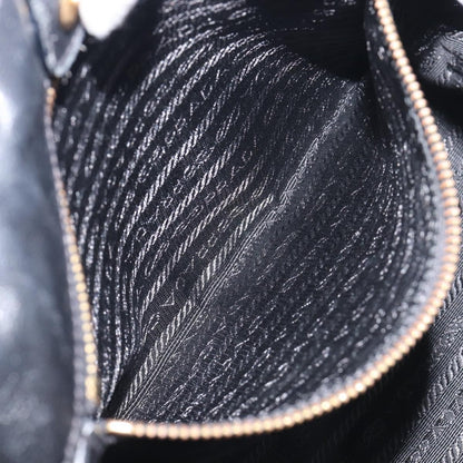 Prada Bow Top handle Patent leather, Black, Patent Leather, Handbag