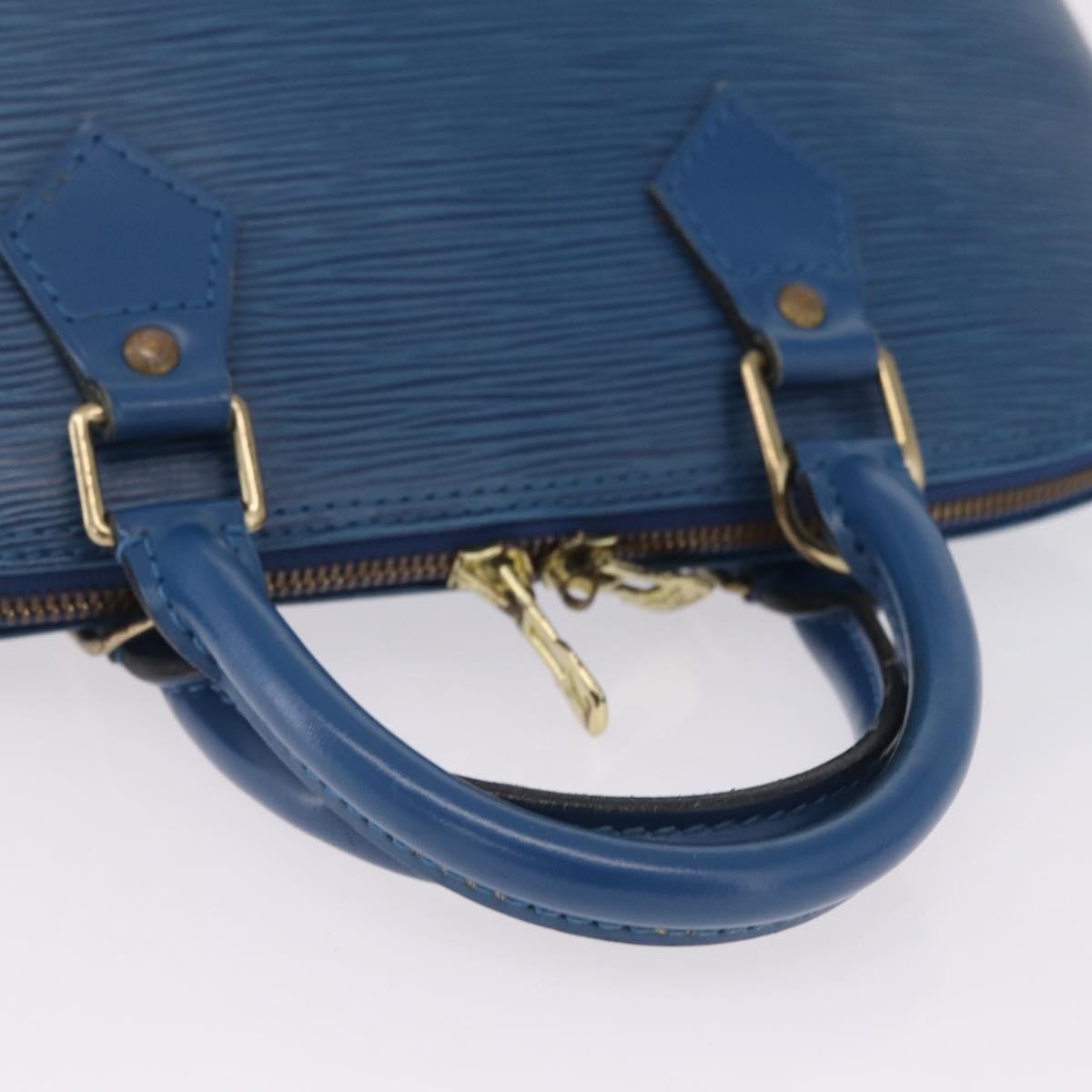 Louis Vuitton Alma Epi Leather, Blue, Leather, Handbag