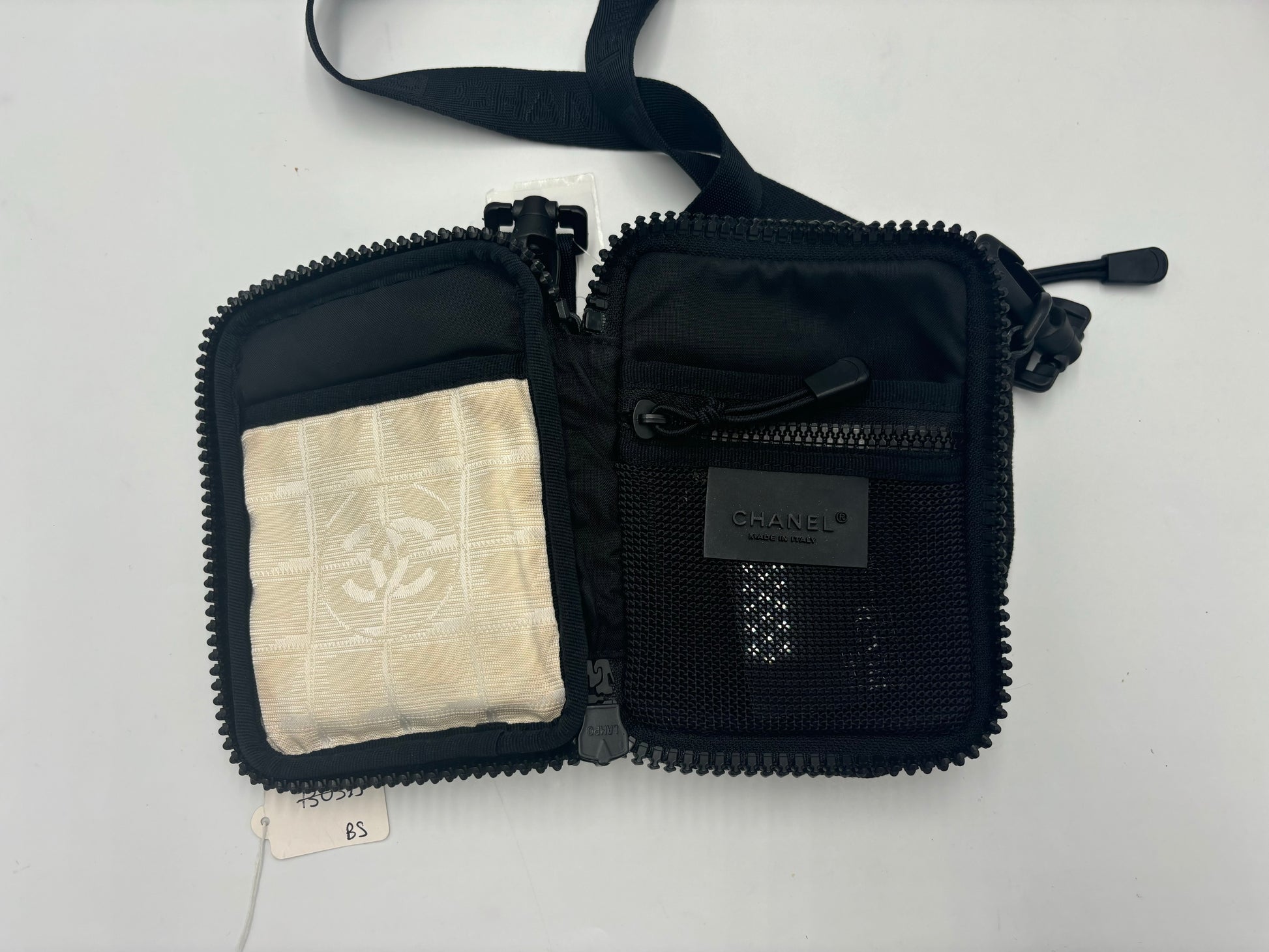 Chanel Sport Line Crossbody Bag Canvas, Black, Canvas, Crossbody Bag
