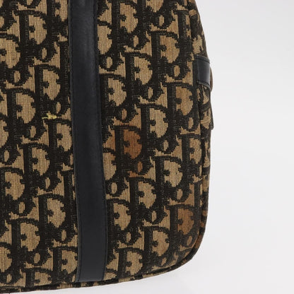 Christian Dior Vintage Trotter Romantique Boston Diorissimo Coated Canvas, Navy, Canvas, Shoulder Bag