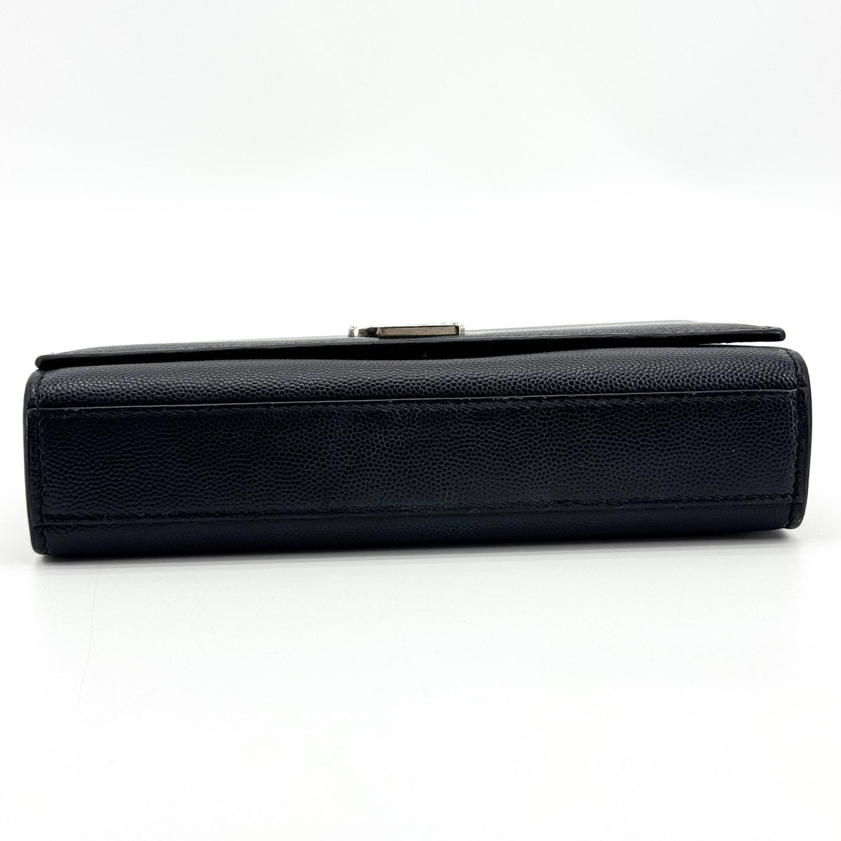 Saint Laurent Classic Monogram Grainy Leather, Black, Leather, Crossbody Bag