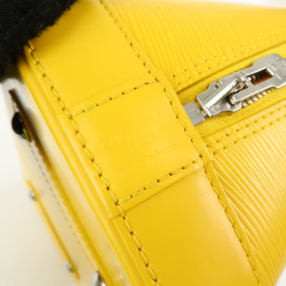 Louis Vuitton Alma Epi Leather, Yellow, Leather, Handbag