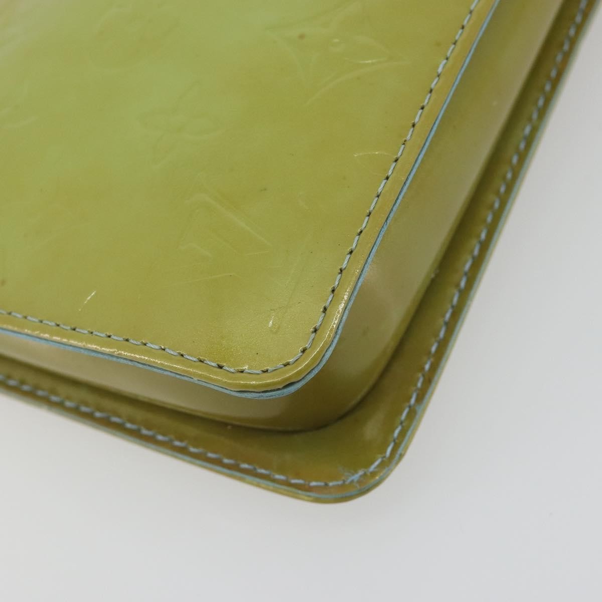 Louis Vuitton Lexington Pochette Monogram Vernis, Green, Patent Leather, Clutch
