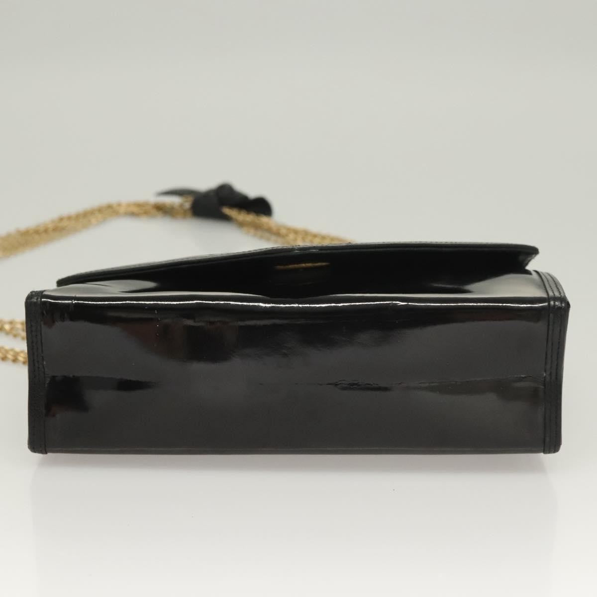 Chanel CC Envelope Flap Patent Leather, Black, Patent Leather, Clutch
