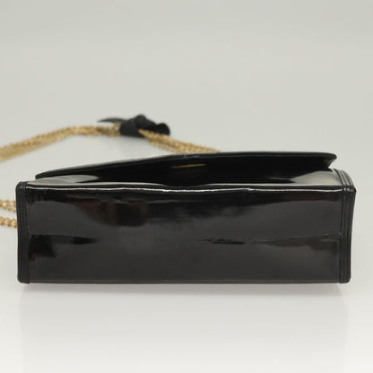 Chanel CC Envelope Flap Patent Leather, Black, Patent Leather, Clutch
