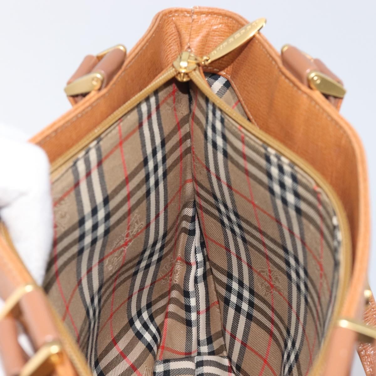 Burberry Handle Tote Leather, Brown, Leather, Tote Bag