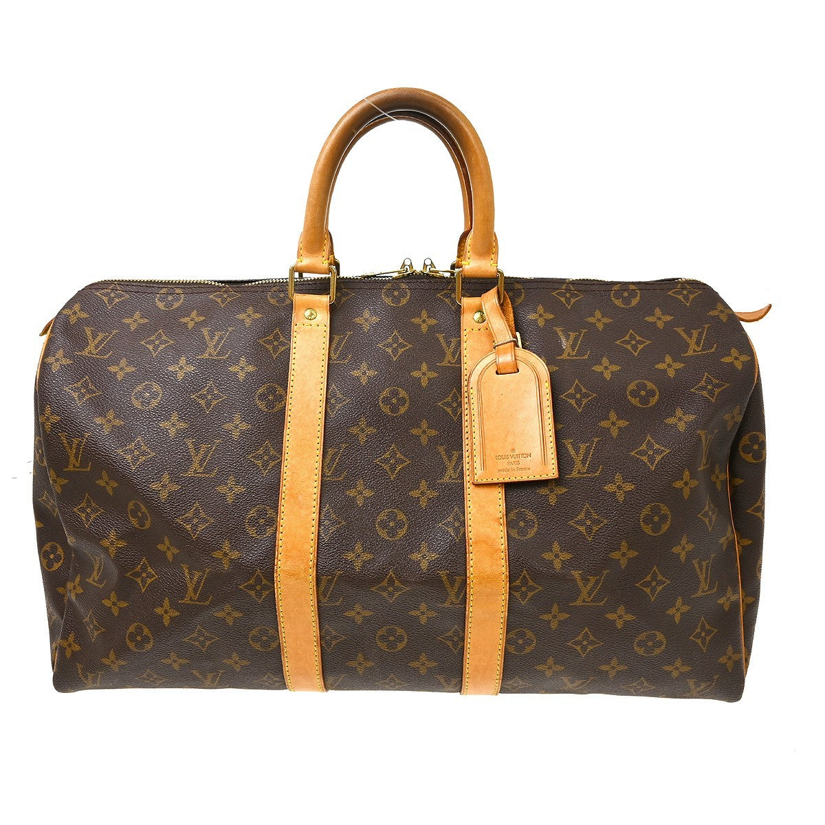 Louis Vuitton Keepall Monogram Canvas, Brown, Canvas, Travel Bag